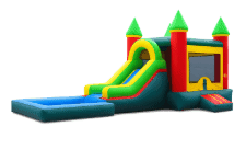 Castle Combo Bounce House with Slide & Pool